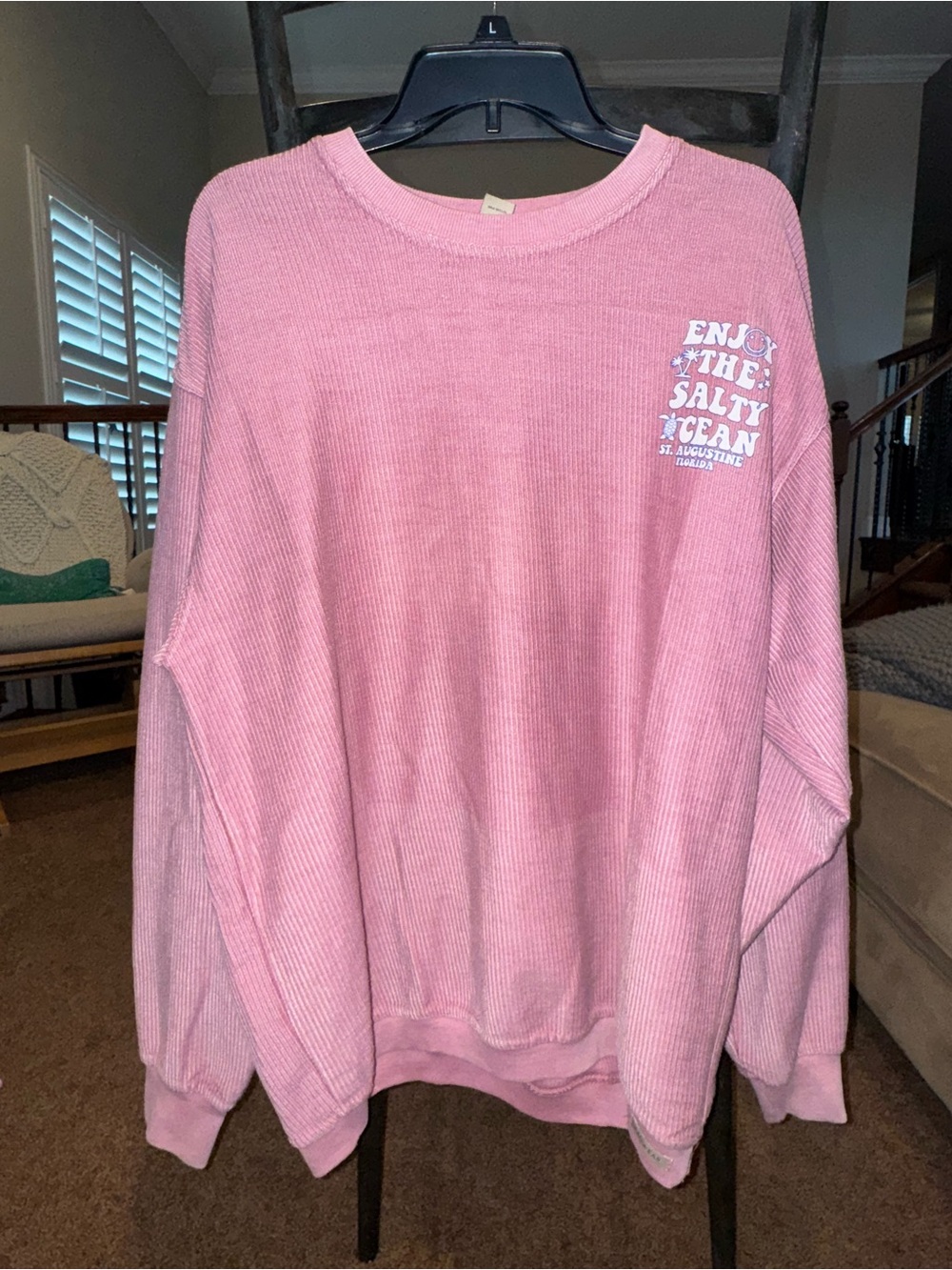 Pink Ragwear St Augustine Florida 'Enjoy the Salty Ocean' Cozy Sweatshirt